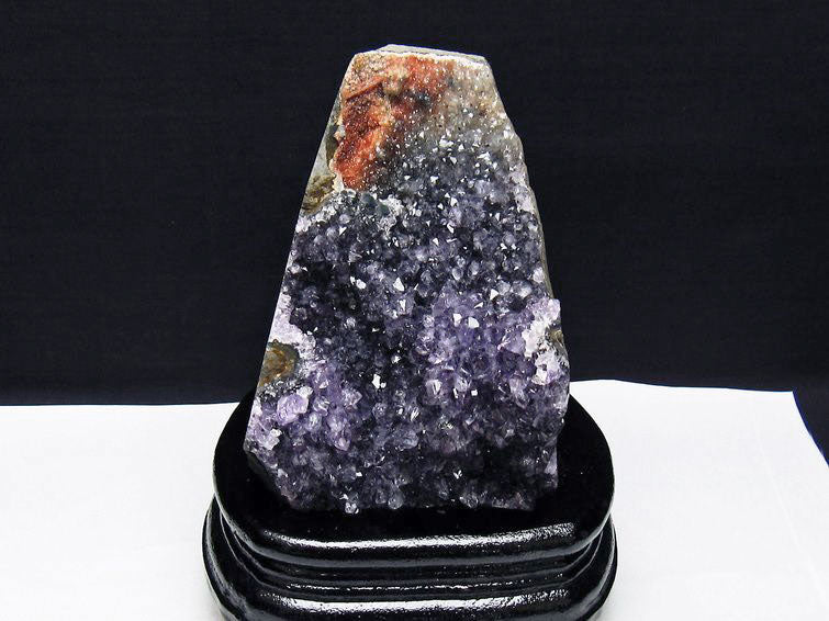 アメジスト クラスター ウルグアイ産 アメジスト 原石 amethyst 台座付属 花型 一点物 182-7116