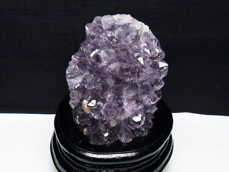 アメジスト クラスター ウルグアイ産 アメジスト 原石 amethyst 台座付属 花型 一点物 182-7118