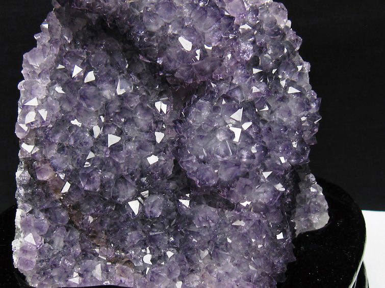アメジスト クラスター ウルグアイ産 アメジスト 原石 amethyst 台座付属 花型 一点物 182-7120