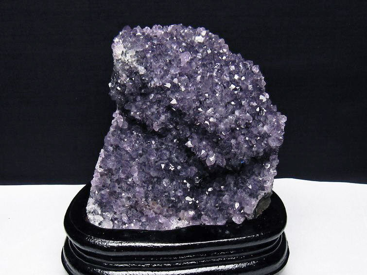 アメジスト クラスター ウルグアイ産 アメジスト 原石 amethyst 台座付属 花型 一点物 182-7122