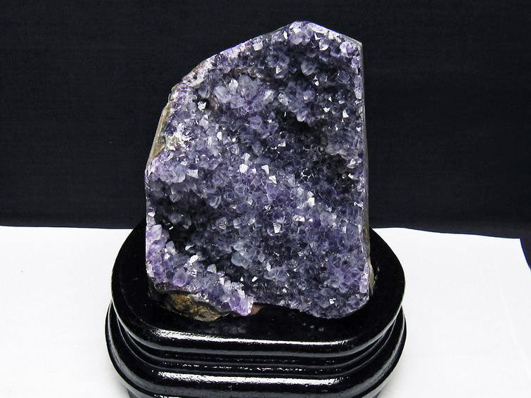 アメジスト クラスター ウルグアイ産 アメジスト 原石 amethyst 台座付属 花型 一点物 182-7123