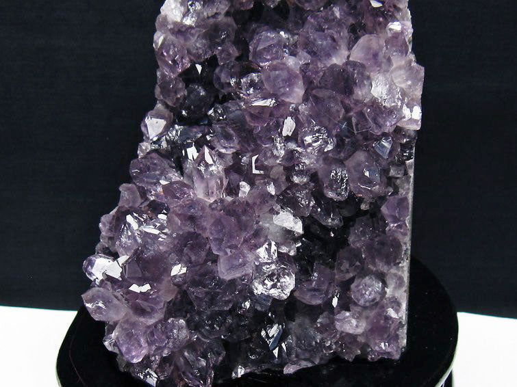 1.2Kg アメジスト クラスター ウルグアイ産 アメジスト 原石 amethyst 台座付属 花型 一点物 182-7124