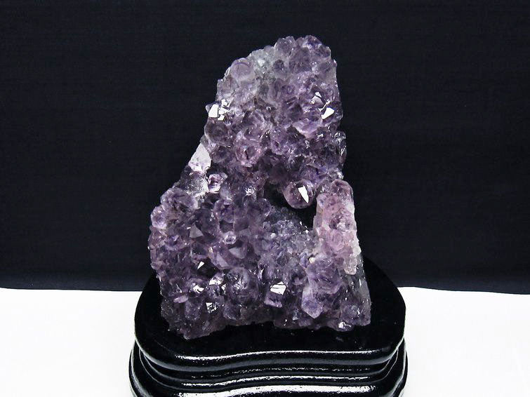 アメジスト クラスター ウルグアイ産 アメジスト 原石 amethyst 台座付属 花型 一点物 182-7126