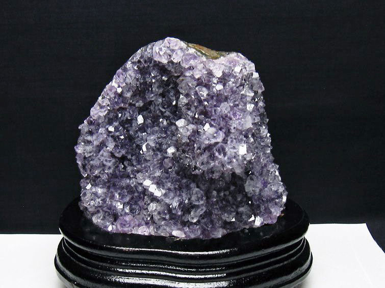 1.4Kg アメジスト クラスター ウルグアイ産 アメジスト 原石 amethyst 台座付属 花型 一点物 182-7131