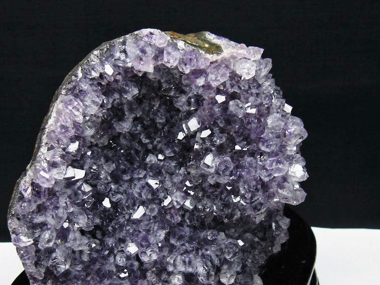 1.4Kg アメジスト クラスター ウルグアイ産 アメジスト 原石 amethyst 台座付属 花型 一点物 182-7131