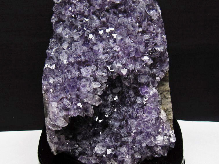 1.8Kg アメジスト クラスター ウルグアイ産 アメジスト 原石 amethyst 台座付属 花型 一点物 182-7133