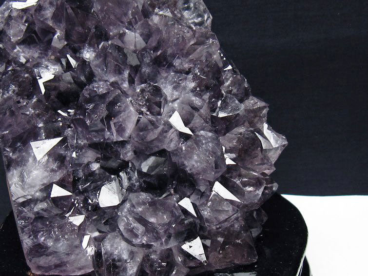 1.2Kg アメジスト クラスター ウルグアイ産 アメジスト 原石 amethyst 台座付属 花型 一点物 182-7138