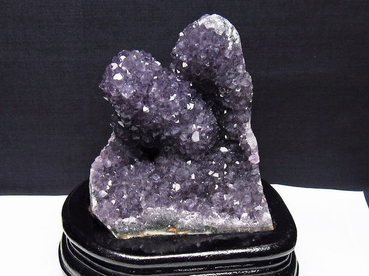 アメジスト クラスター ウルグアイ産 アメジスト 原石 amethyst 台座付属 花型 一点物 182-7143