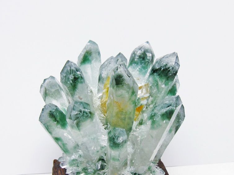 緑水晶 クラスター 原石 台座付属 一点物 182-7390