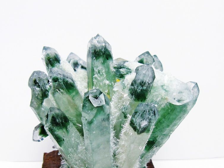 緑水晶 クラスター 原石 台座付属 一点物 182-7399