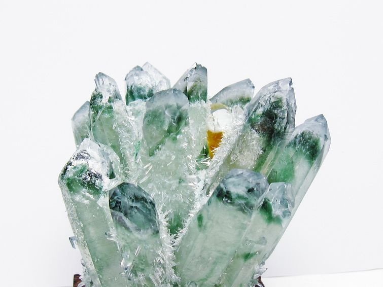 緑水晶 クラスター 原石 台座付属 一点物 182-7400