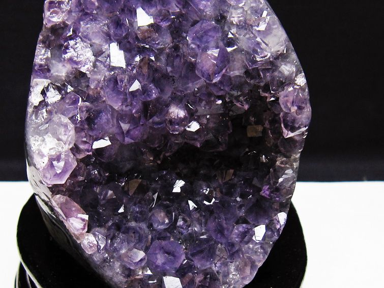 アメジスト クラスター ウルグアイ産 原石 amethyst 一点物 台座付属 182-7949