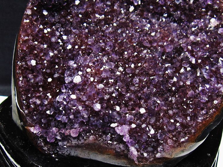 1.7Kg アメジスト クラスター ウルグアイ産 原石 amethyst 一点物 台座付属 182-7953