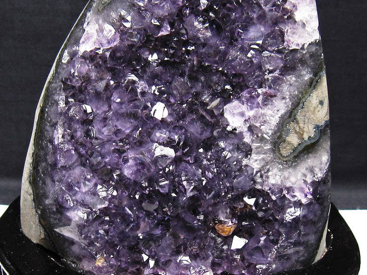 1.7Kg アメジスト クラスター ウルグアイ産 原石 amethyst 一点物 台座付属 182-7955