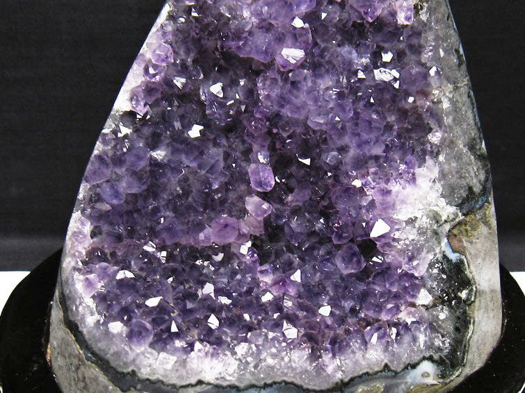 1.9Kg アメジスト クラスター ウルグアイ産 原石 amethyst 一点物 台座付属 182-7956