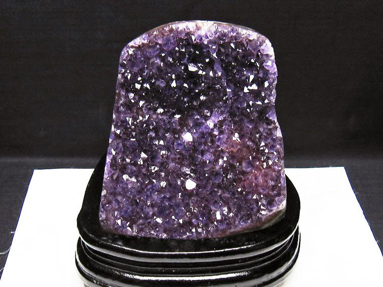 1.2Kg アメジスト クラスター ウルグアイ産 原石 amethyst 一点物 台座付属 182-7959