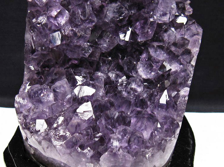 1.3Kg アメジスト クラスター ウルグアイ産 原石 amethyst 一点物 台座付属 182-7960
