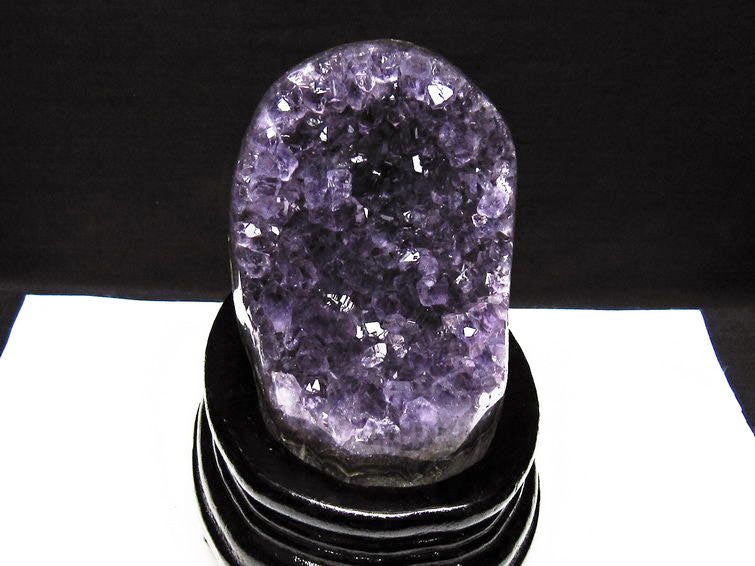 アメジスト クラスター ウルグアイ産 原石 amethyst 一点物 台座付属 182-7975