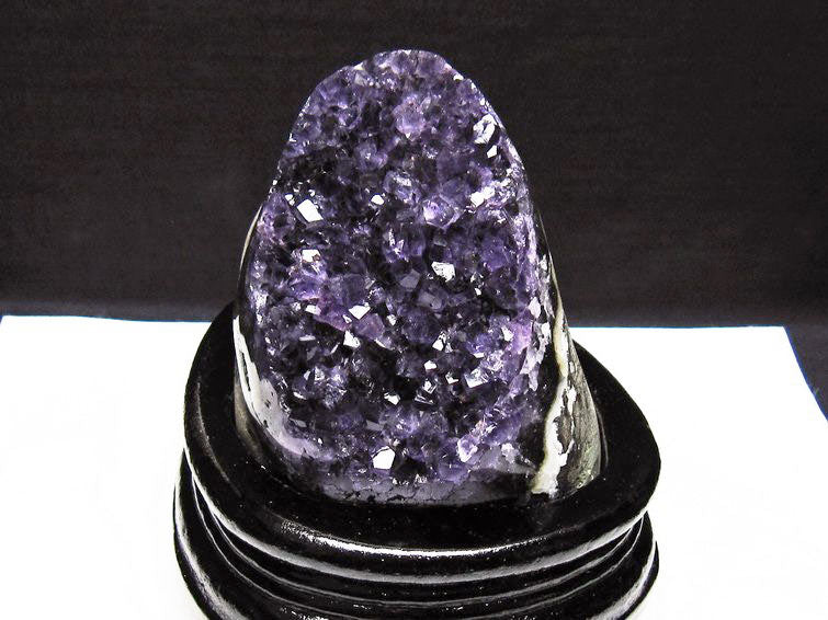 アメジスト クラスター ウルグアイ産 原石 amethyst 一点物 台座付属 182-7976