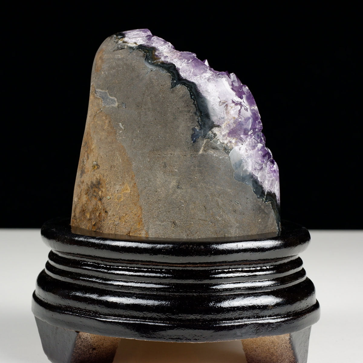 アメジスト クラスター ウルグアイ産 原石 amethyst 一点物 台座付属 182-7977