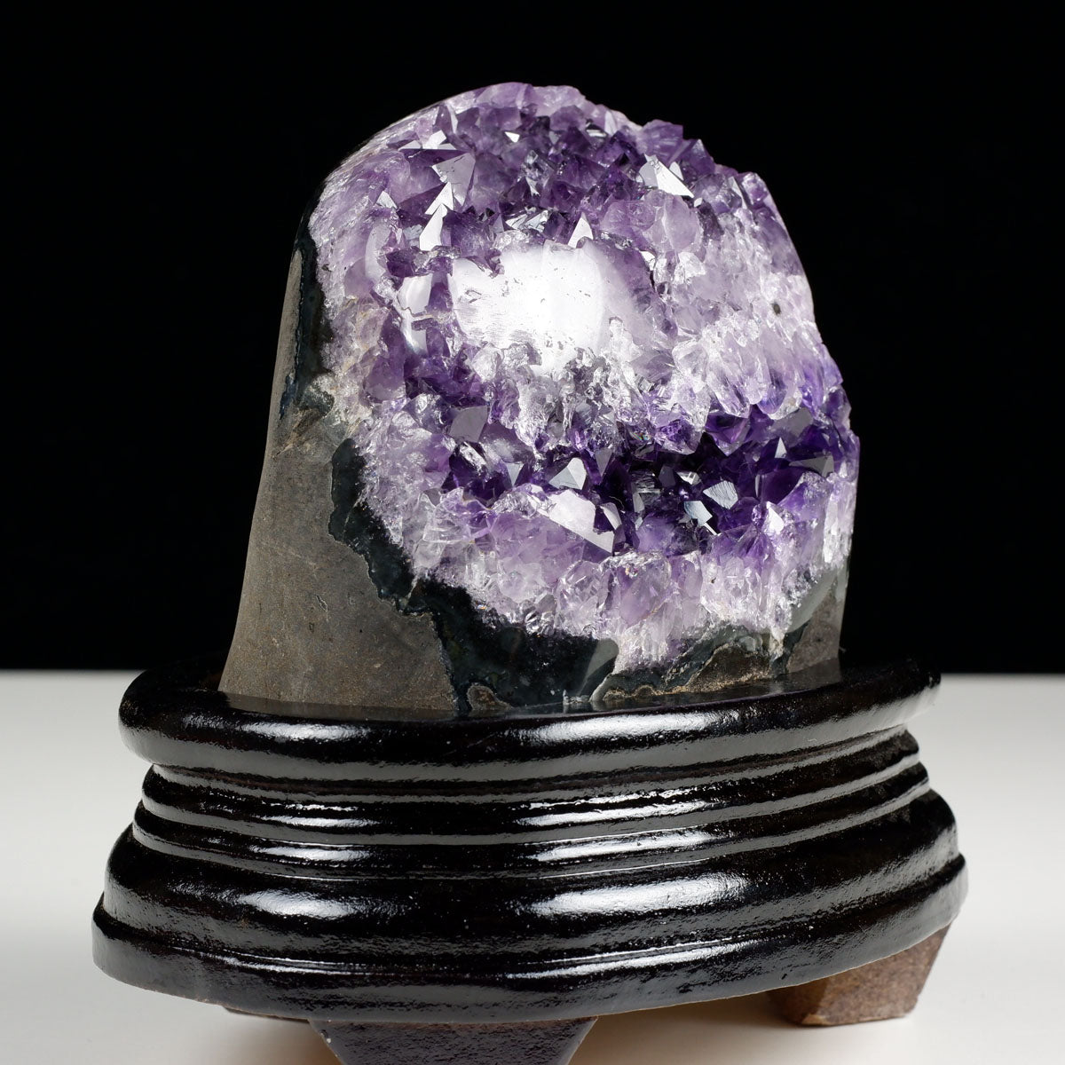 アメジスト クラスター ウルグアイ産 原石 amethyst 一点物 台座付属 182-7977