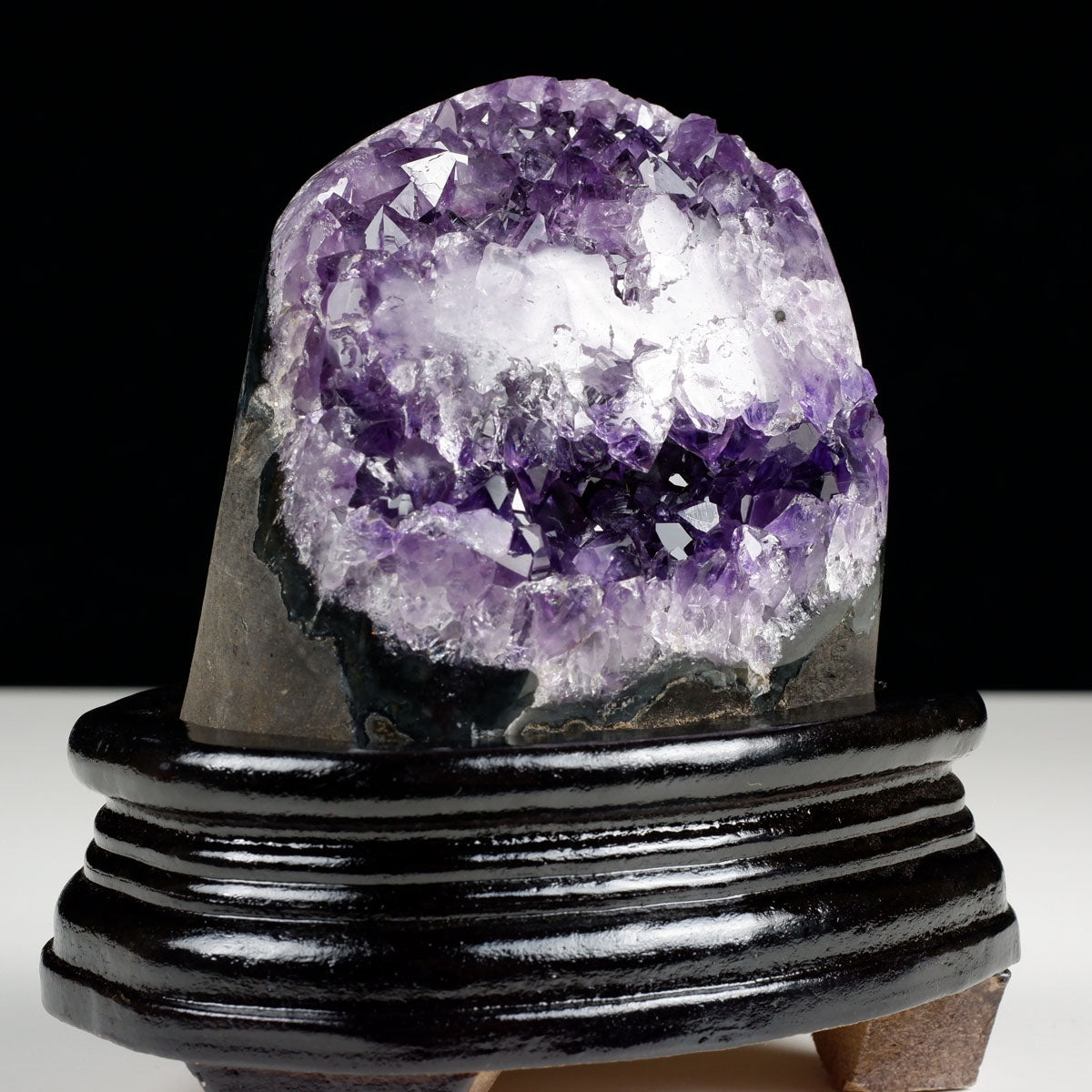 アメジスト クラスター ウルグアイ産 原石 amethyst 一点物 台座付属 182-7977