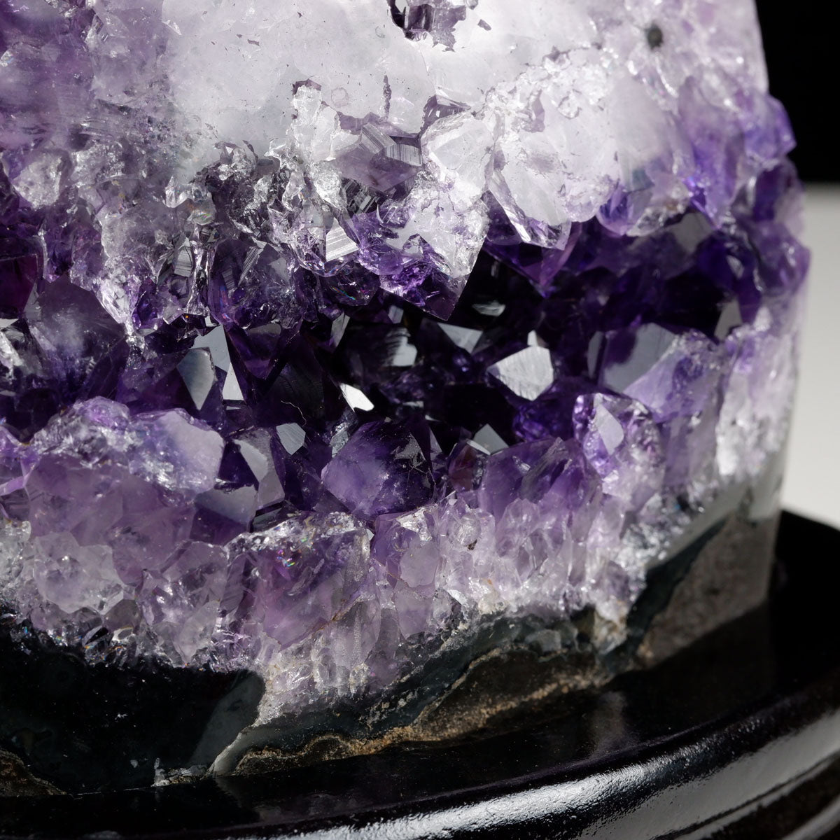 アメジスト クラスター ウルグアイ産 原石 amethyst 一点物 台座付属 182-7977