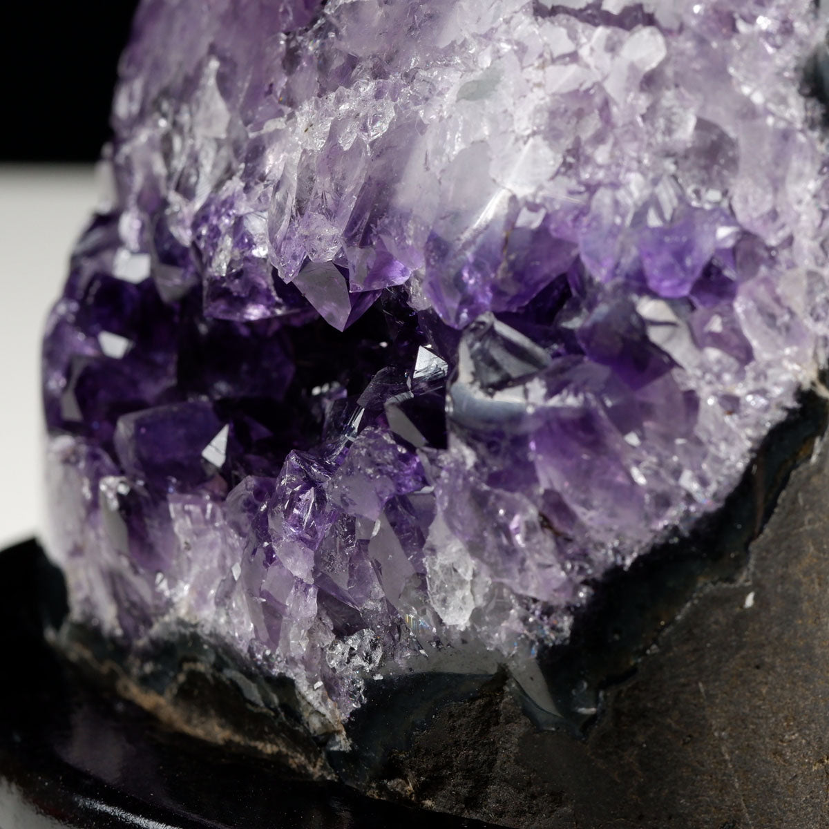 アメジスト クラスター ウルグアイ産 原石 amethyst 一点物 台座付属 182-7977
