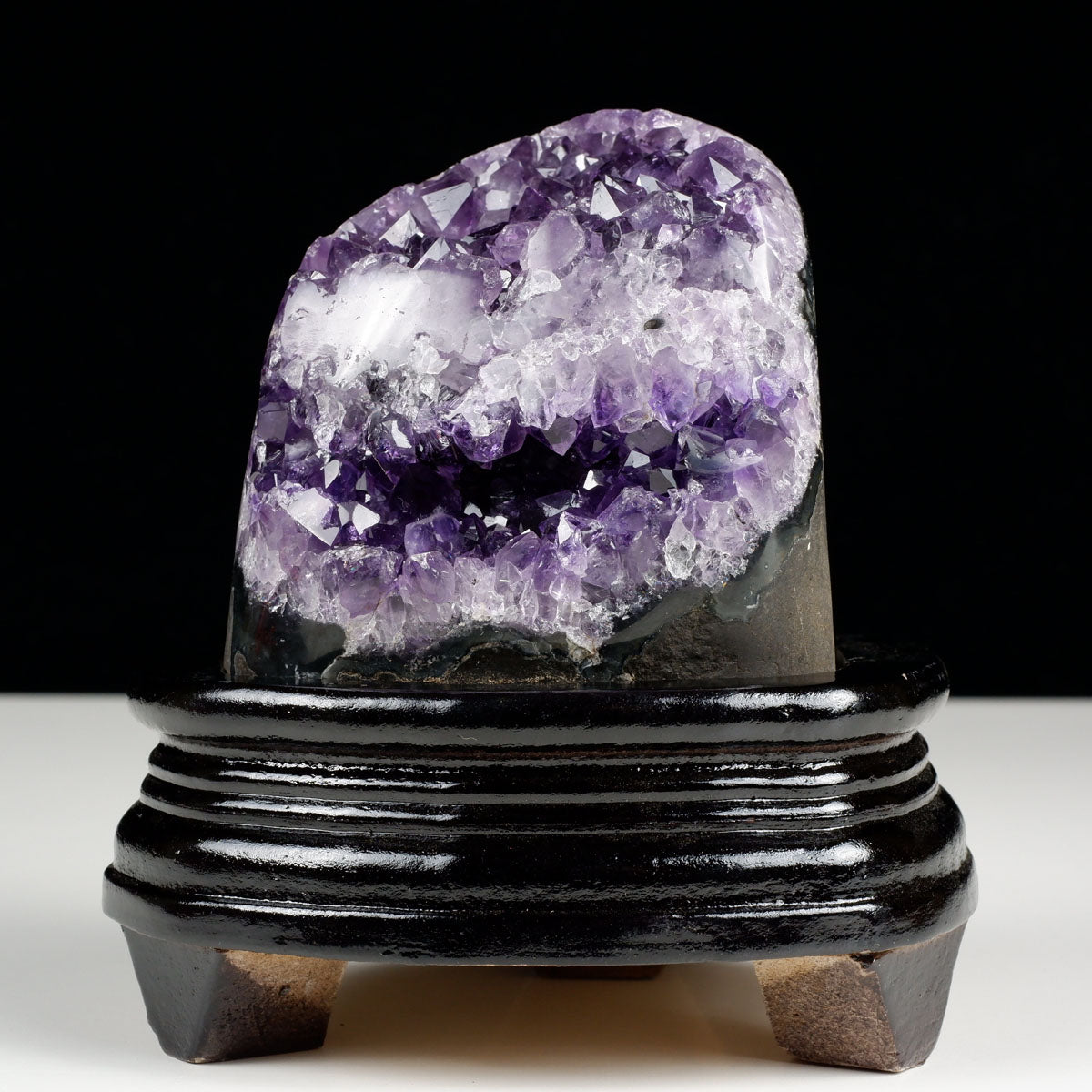 アメジスト クラスター ウルグアイ産 原石 amethyst 一点物 台座付属 182-7977