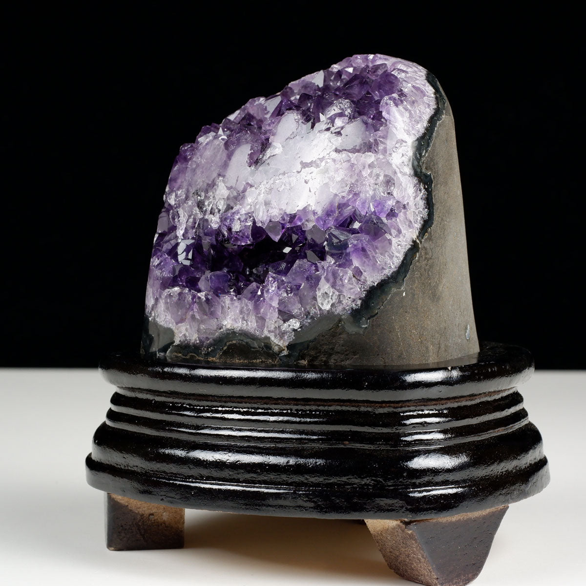 アメジスト クラスター ウルグアイ産 原石 amethyst 一点物 台座付属 182-7977