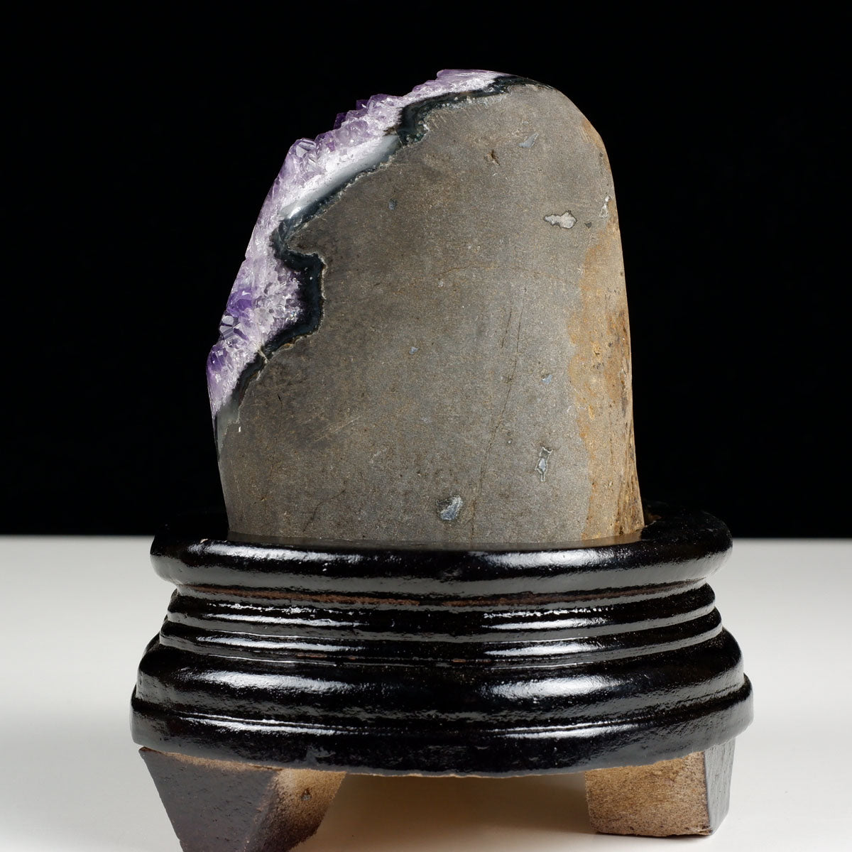 アメジスト クラスター ウルグアイ産 原石 amethyst 一点物 台座付属 182-7977