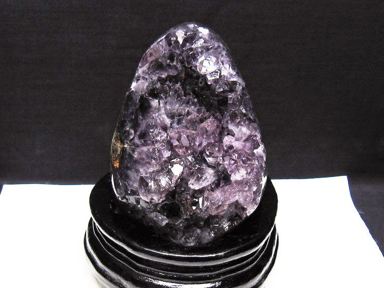 アメジスト クラスター ウルグアイ産 原石 amethyst 一点物 台座付属 182-7981