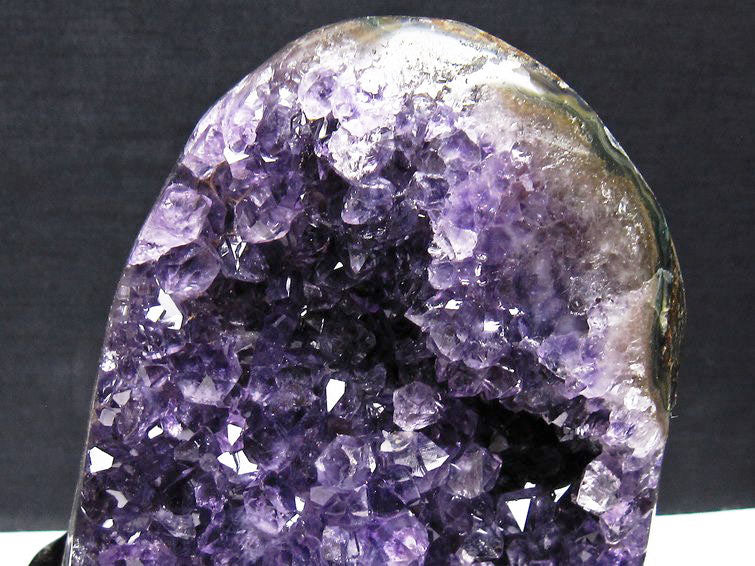アメジスト クラスター ウルグアイ産 原石 amethyst 一点物 台座付属 182-7982