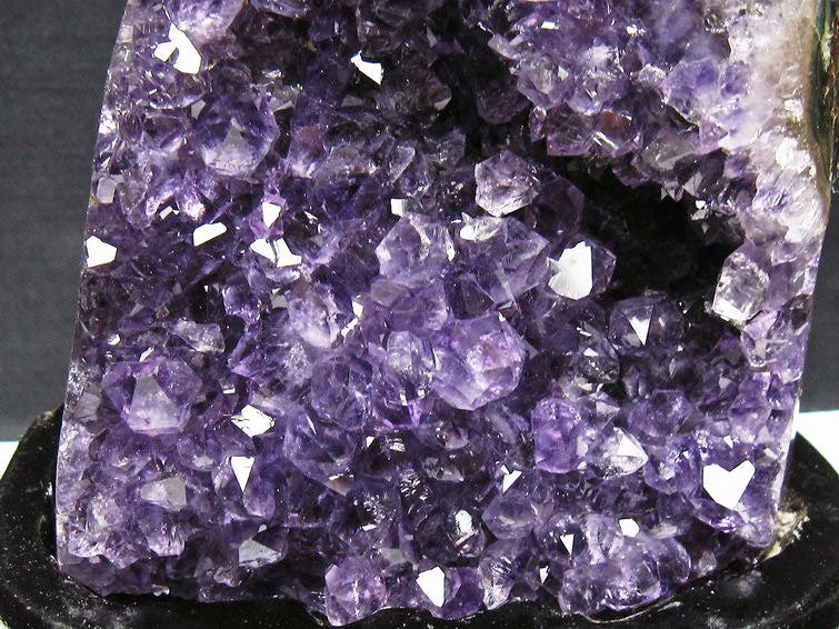 アメジスト クラスター ウルグアイ産 原石 amethyst 一点物 台座付属 182-7982