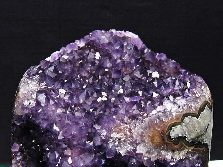1.8Kg アメジスト クラスター ウルグアイ産 原石 amethyst 一点物 台座付属 182-7993