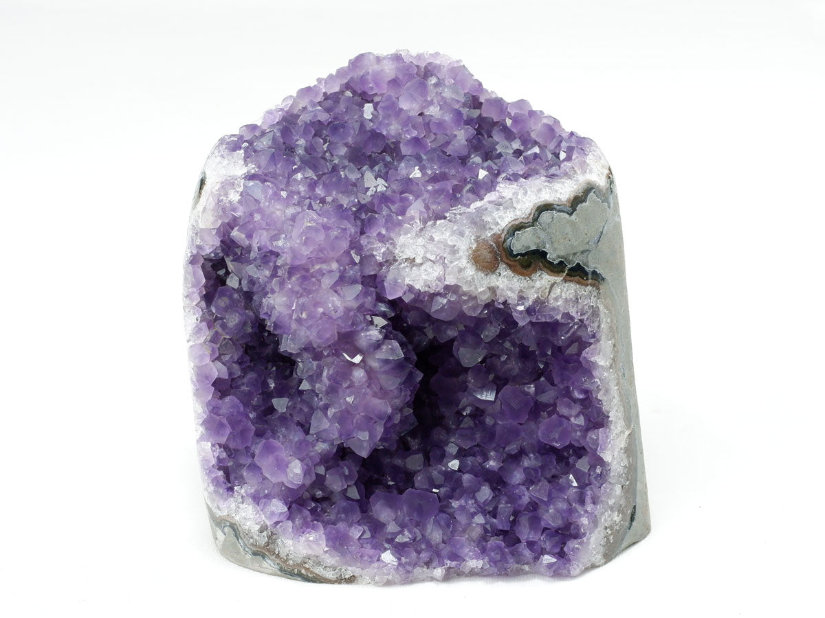 1.8Kg アメジスト クラスター ウルグアイ産 原石 amethyst 一点物 台座付属 182-7993
