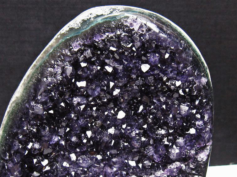 1.3Kg アメジスト クラスター ウルグアイ産 原石 amethyst 一点物 台座付属 182-7996