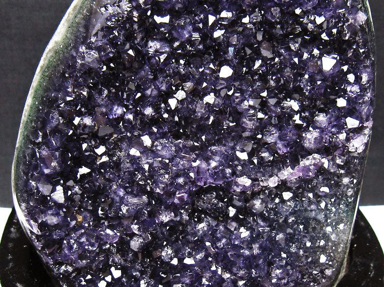 1.3Kg アメジスト クラスター ウルグアイ産 原石 amethyst 一点物 台座付属 182-7996