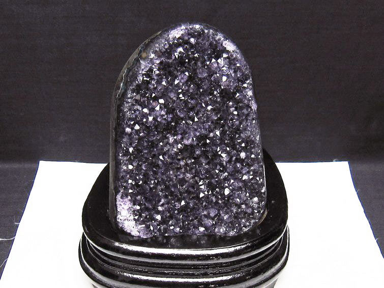 1.2Kg アメジスト クラスター ウルグアイ産 原石 amethyst 一点物 台座付属 182-7997