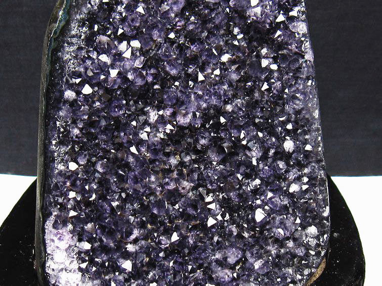 1.2Kg アメジスト クラスター ウルグアイ産 原石 amethyst 一点物 台座付属 182-7997