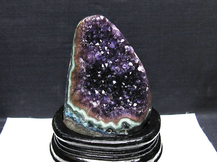 アメジスト クラスター ウルグアイ産 原石 amethyst 一点物 台座付属 182-8000