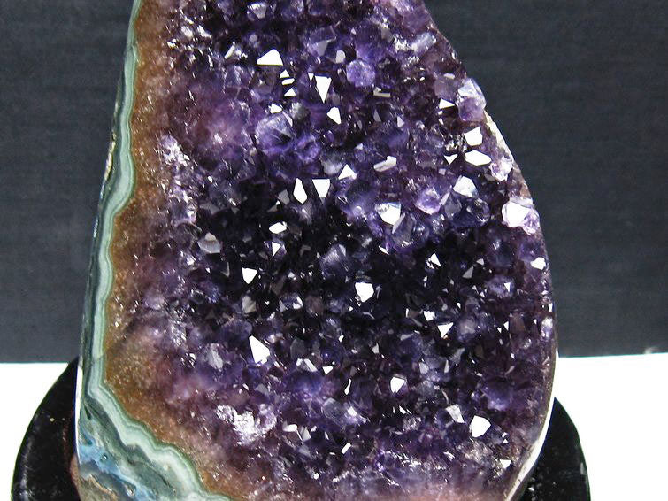 アメジスト クラスター ウルグアイ産 原石 amethyst 一点物 台座付属 182-8000