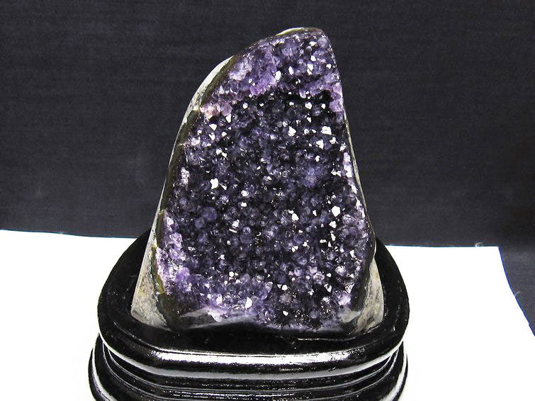 アメジスト クラスター ウルグアイ産 原石 amethyst 一点物 台座付属 182-8001