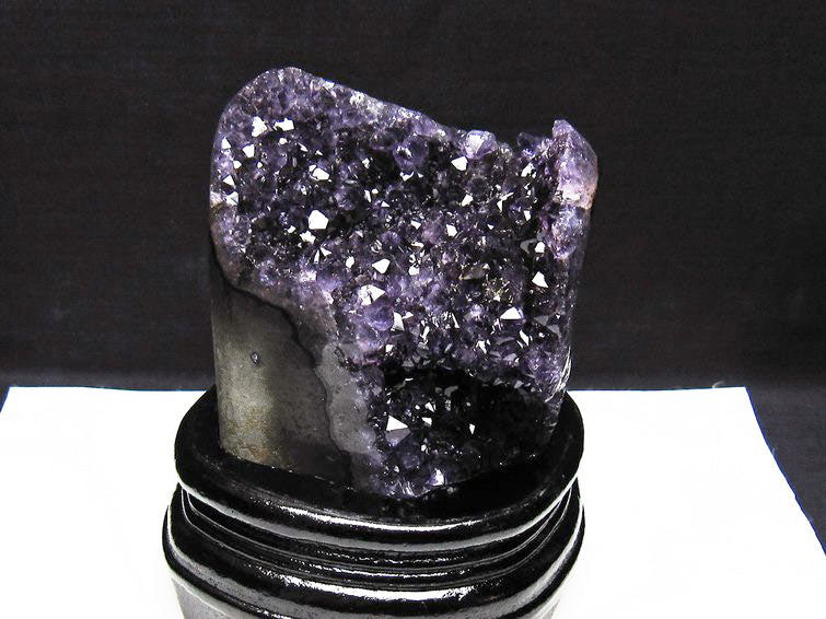 アメジスト クラスター ウルグアイ産 原石 amethyst 一点物 台座付属 182-8003