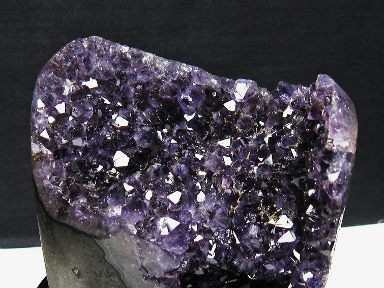 アメジスト クラスター ウルグアイ産 原石 amethyst 一点物 台座付属 182-8003