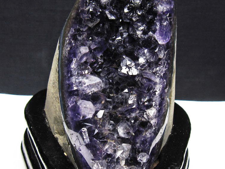 アメジスト クラスター ウルグアイ産 原石 amethyst 一点物 台座付属 182-8006