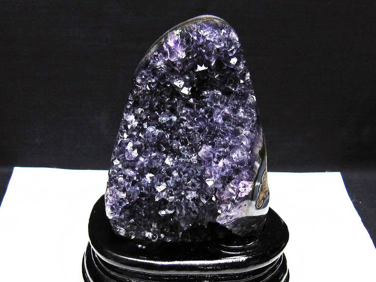 アメジスト クラスター ウルグアイ産 原石 amethyst 一点物 台座付属 182-8007