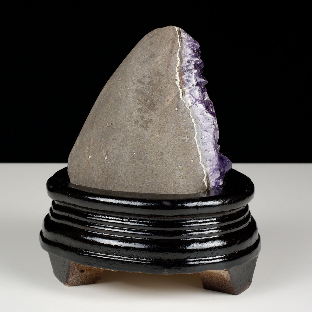 アメジスト クラスター ウルグアイ産 原石 amethyst 一点物 台座付属 182-8008