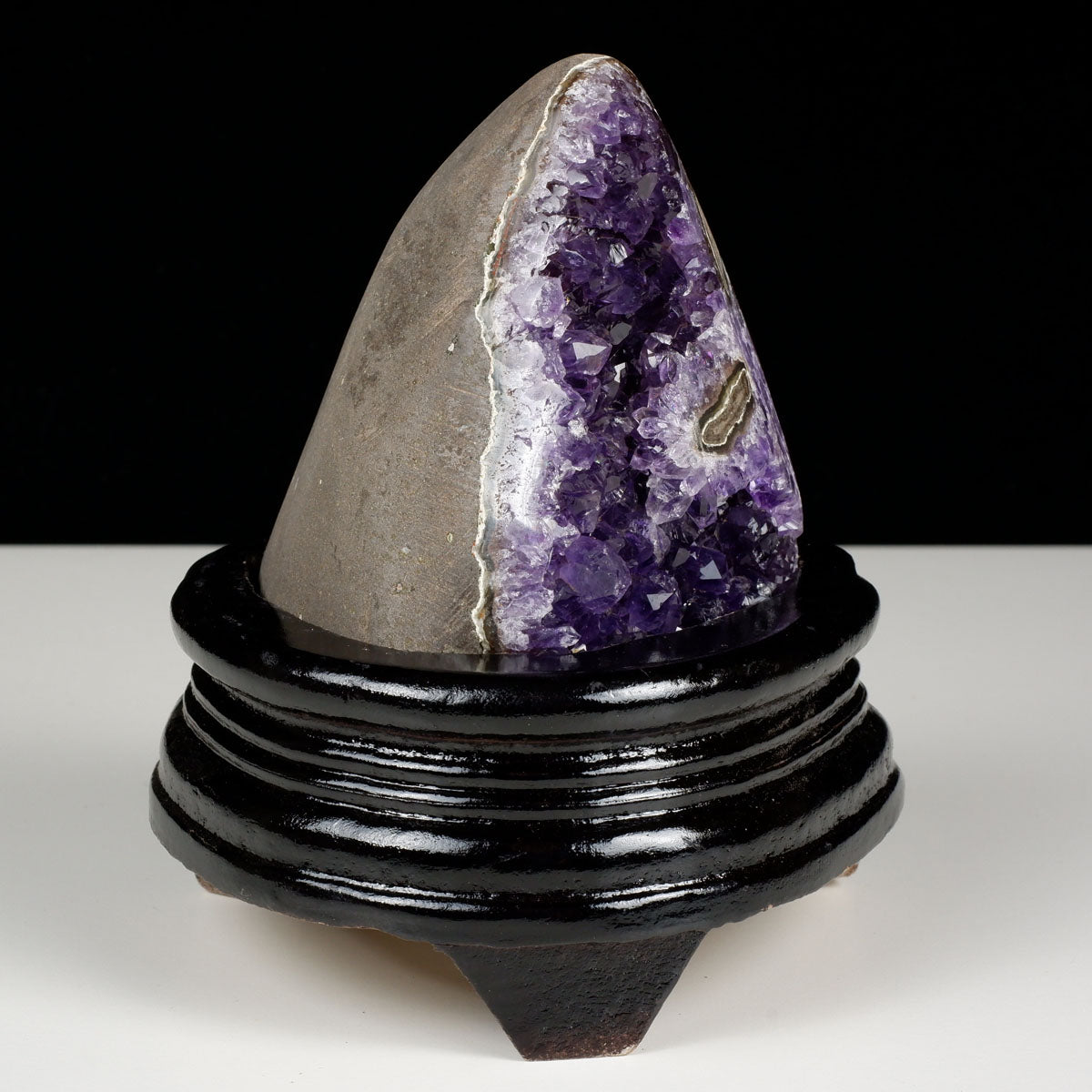 アメジスト クラスター ウルグアイ産 原石 amethyst 一点物 台座付属 182-8008