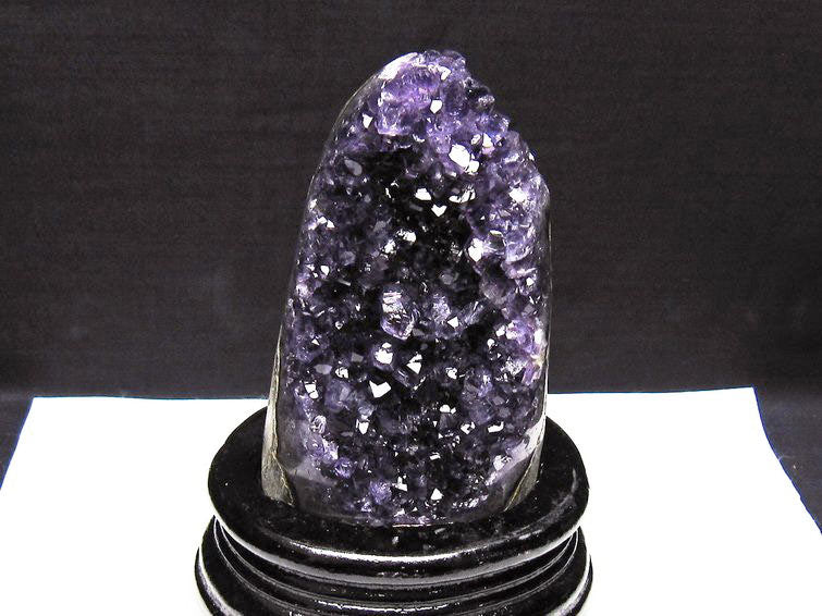 アメジスト クラスター ウルグアイ産 原石 amethyst 一点物 台座付属 182-8027